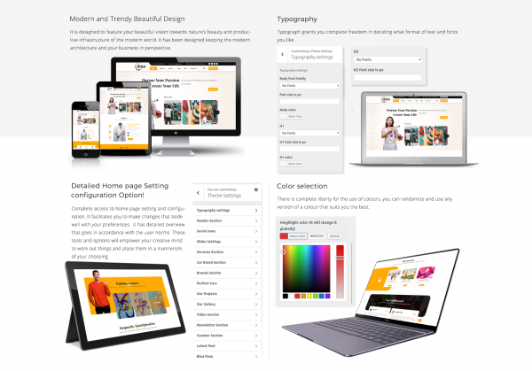 Artist Portfolio WordPress Theme