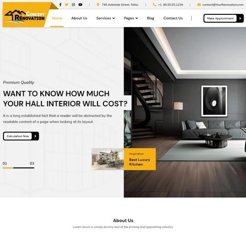 Home Renovation WordPress Theme