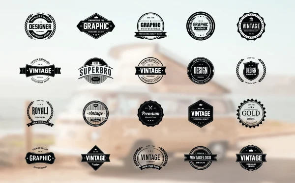 d5126fbc540071f957827402e7db75c1.webp Vintage Badge Logo Design Collection